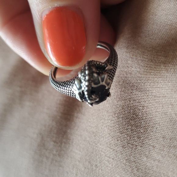 STERLING SILVER DRAGON RING - Picture 4 of 7